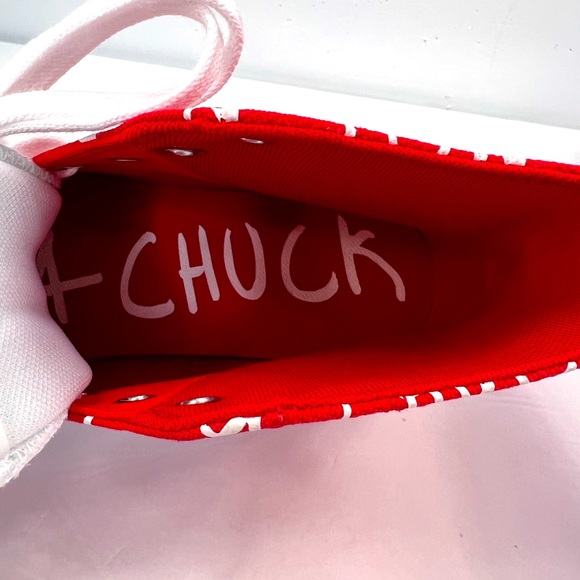 ⭐️CONVERSE 💯“NOT A CHUCK”, RED,UNISEX MEN’S 8.5,WOMEN’S 10.5,HIGH TOP SNEAKERS - Picture 10 of 14